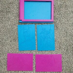 DC Comics Batman Rubbing Plates with Holder